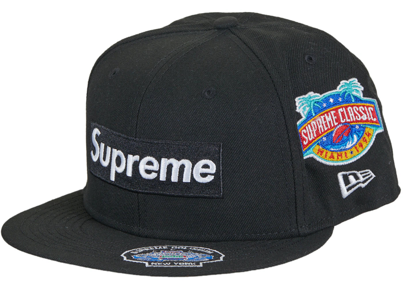 Supreme Championships Box Logo New Era Fitted Hat Black ...